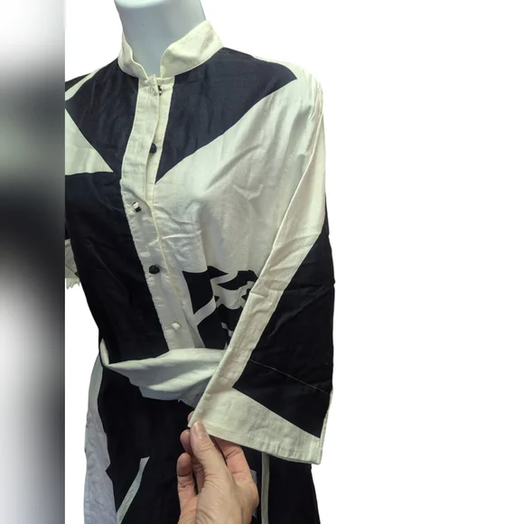 Vintage 70's Catherine Ogust for Penthouse Gallery Geo Color dress - Picture 4 of 11